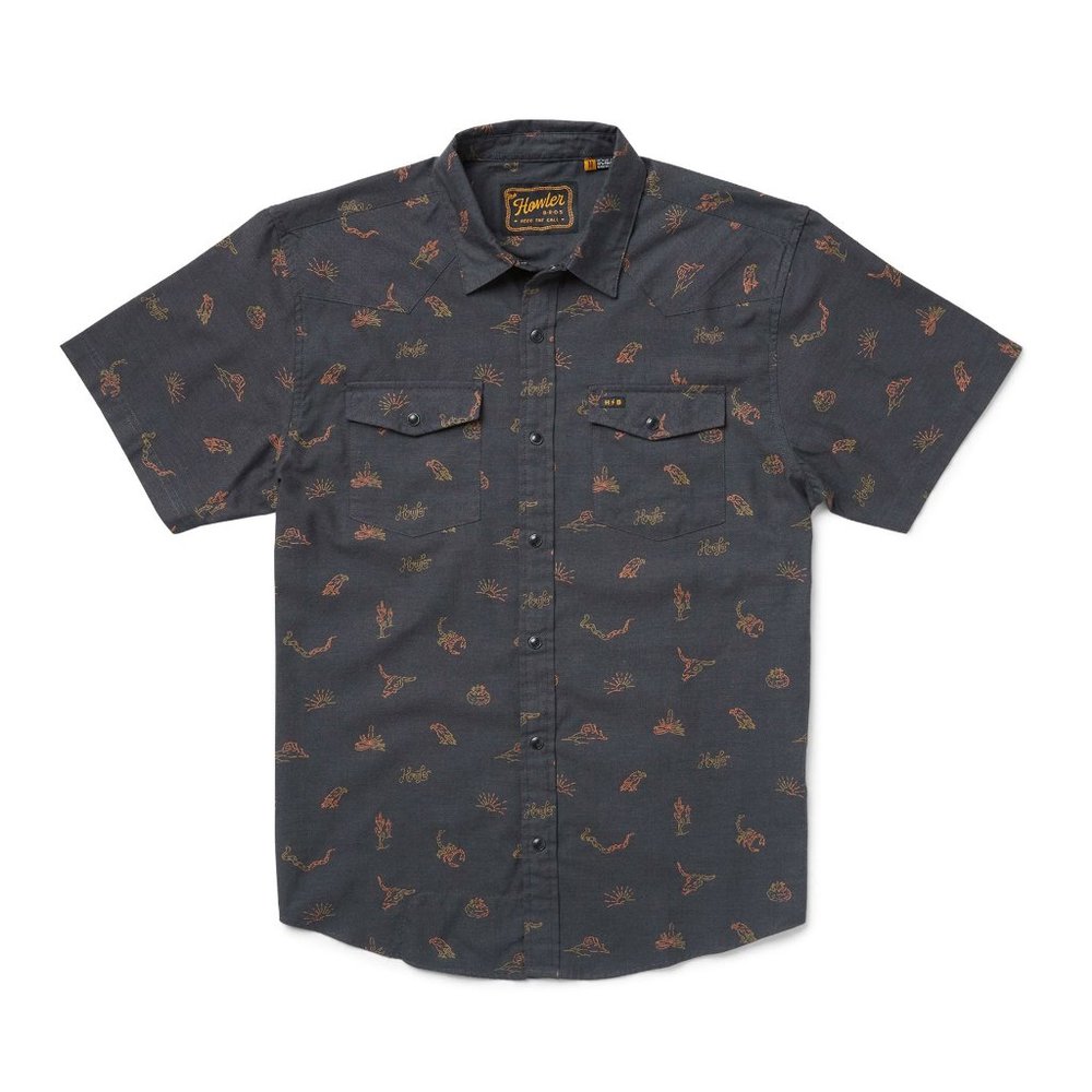 H Bar B Snapshirt: Desert Debris- Antique Black